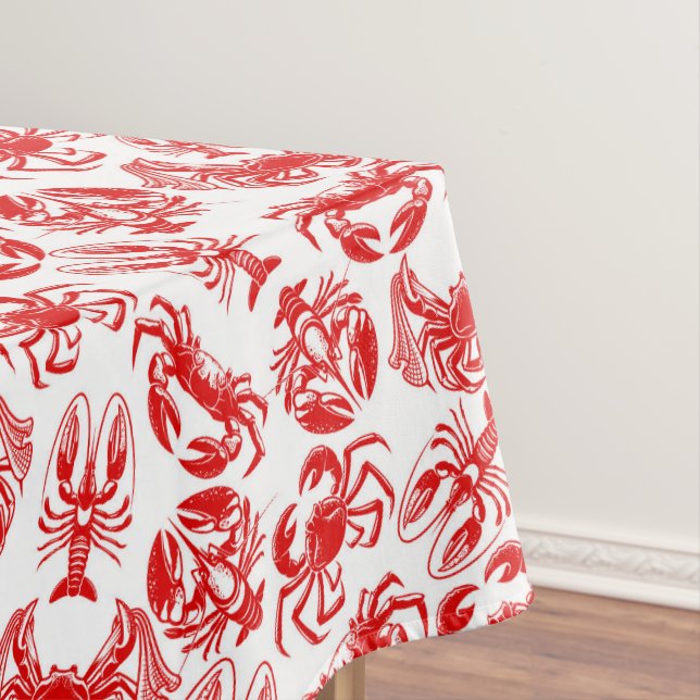 Red Seafood  Tablecloth (In Situ)