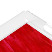 Red Seamless Background Abstract And Watercolor Acrylic Tray (Corner)