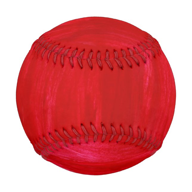 Red Seamless Background Abstract And Watercolor Baseball (Front)