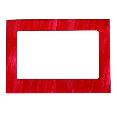 Red Seamless Background Abstract And Watercolor Magnetic Photo Frame
