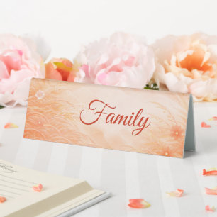 Red Seigaiha – Japanese Wedding Collection Table Tent