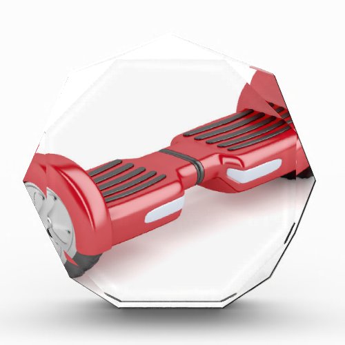Red self_balancing scooter acrylic award