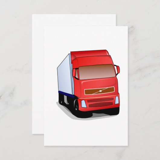 Red Semi-Truck (Front/Back)