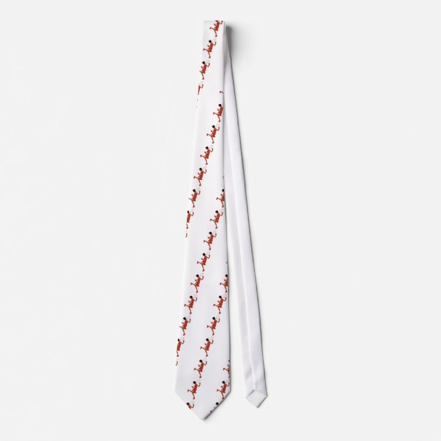 red sequin black flapper neck tie (Front)