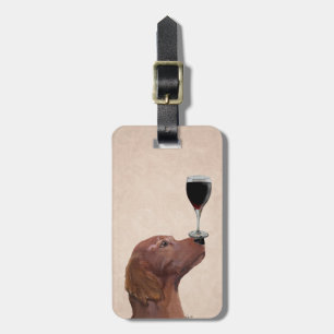 Red Setter Dog Au Vin 2 Luggage Tag