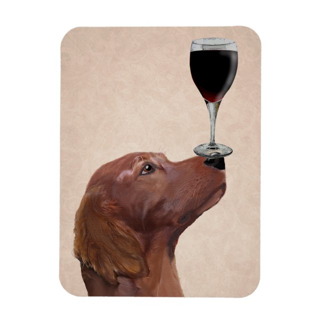 Red Setter Dog Au Vin 2 Magnet (Vertical)
