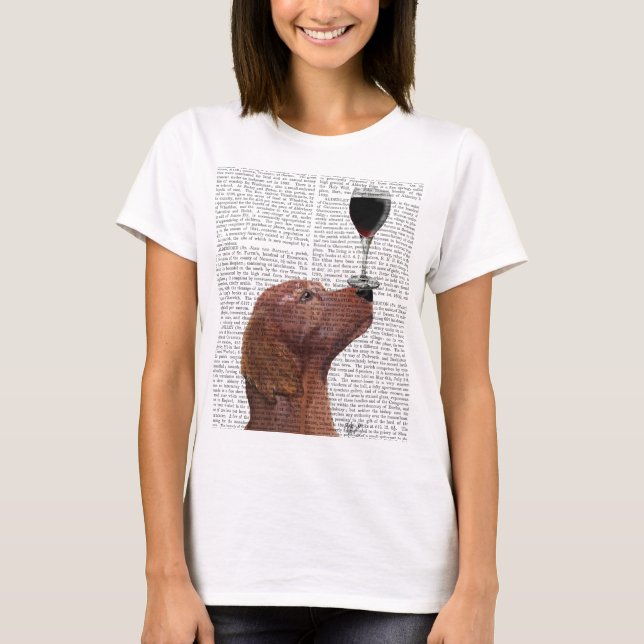 Red Setter Dog Au Vin T-Shirt (Front)