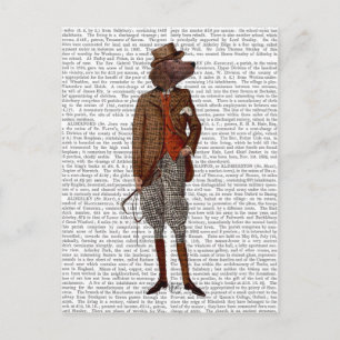 Red Setter Rider Full Postcard