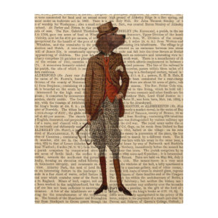 Red Setter Rider Full Wood Wall Decor