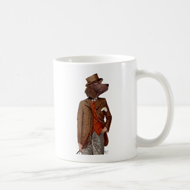 Red Setter Rider Portrait Coffee Mug (Right)