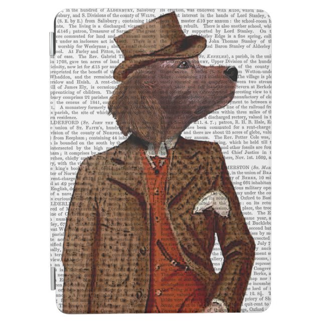 Red Setter Rider Portrait iPad Air Cover (Front)