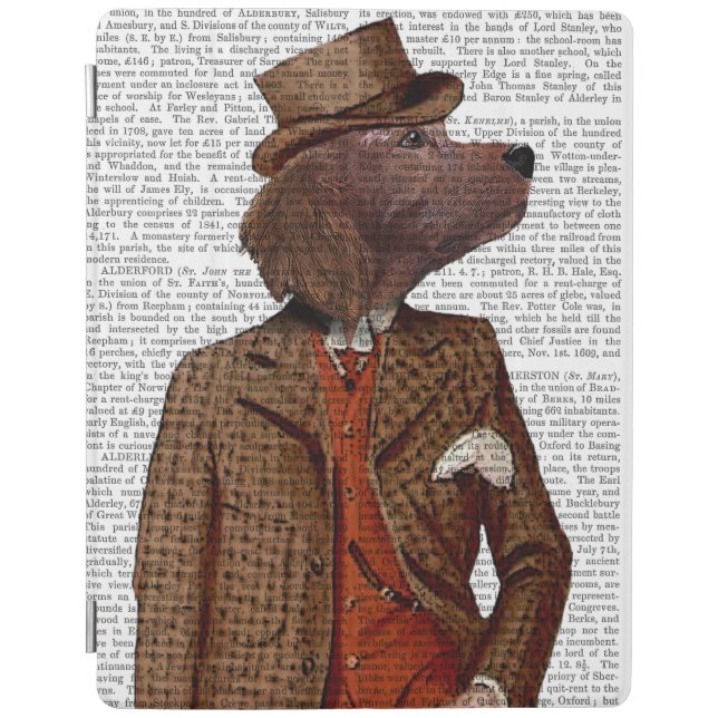 Red Setter Rider Portrait iPad Air Cover (Front)
