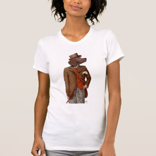 Red Setter Rider Portrait T-Shirt