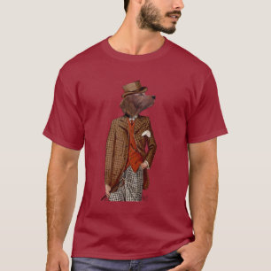 Red Setter Rider Portrait T-Shirt