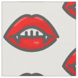 red sexy halloween vampire teeth fabric