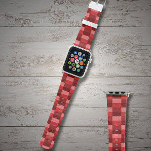 Red Shades Color Blocks Apple Watch Band