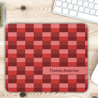 Red Shades Color Blocks Mouse Pad
