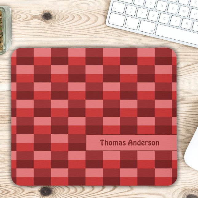 Red Shades Color Blocks Mouse Pad (Creator Uploaded)