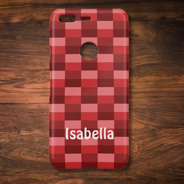 Red Shades Color Blocks Uncommon Google Pixel Case (Creator Uploaded)