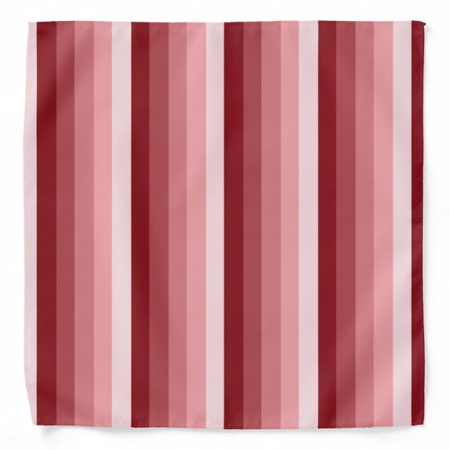 Red shadow stripes bandana (Front)