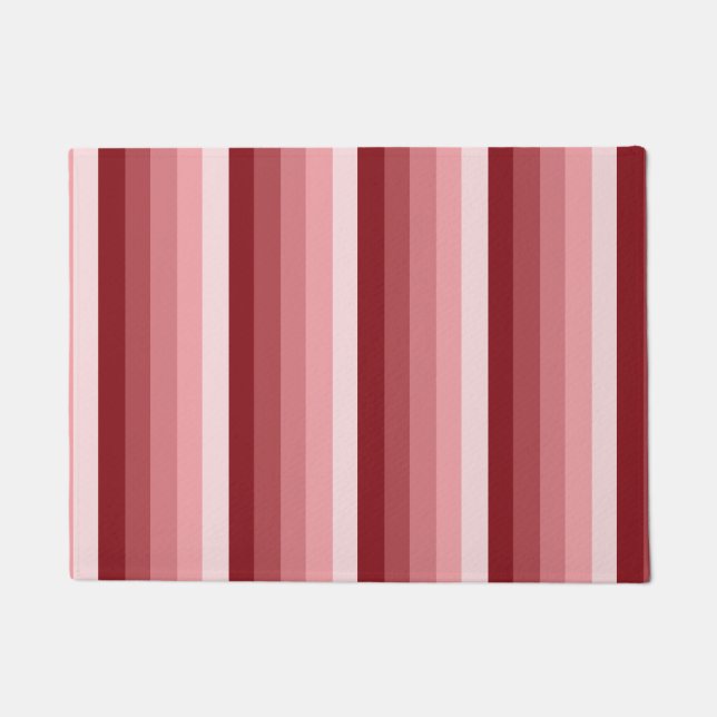 Red shadow stripes doormat (Front)