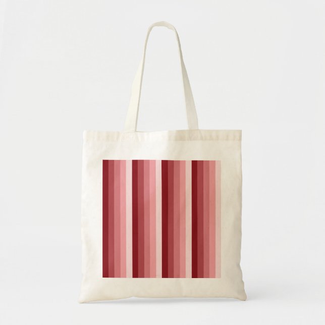 Red shadow stripes tote bag (Front)