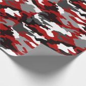 Red Shadows Camo Wrapping Paper (Corner)