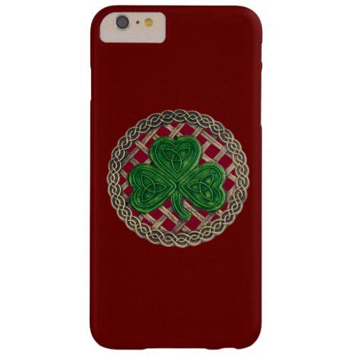 Red Shamrock On Celtic Knots iPhone 6 Case