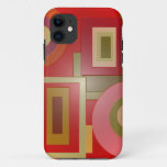 Red Shapes Pop Art Iphone 11 Case at Zazzle