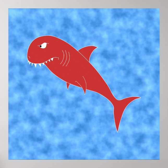 Red Shark. Poster (Front)