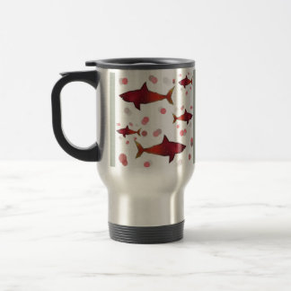 Red Shark Travel Mug