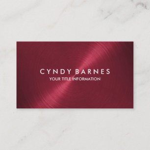 Red Sheen Business Card