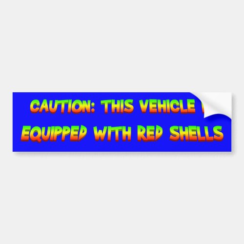 red shells bumper sticker