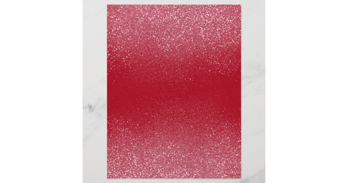 Red Shimmer Glitter Dust Scrapbook Paper Zazzle
