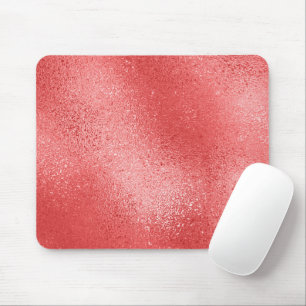Red shimmering iridescent abstract background mouse pad