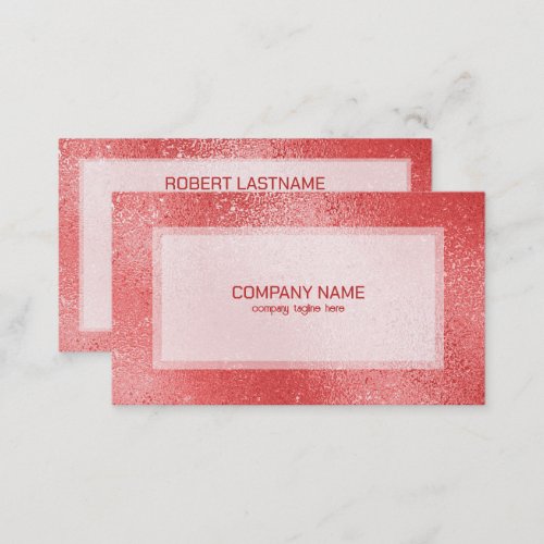 Red shimmering iridescent texture business card