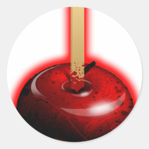 Red Shiny Apple -  Forbidden Fruit Classic Round Sticker