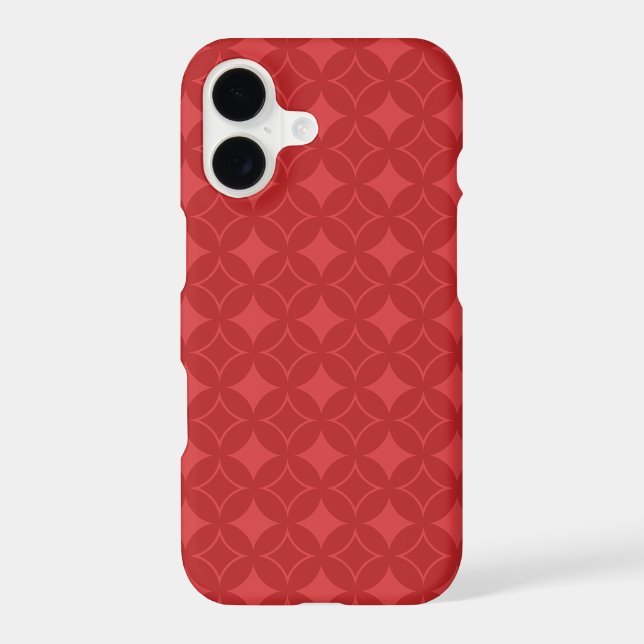 Red shippo pattern Case-Mate iPhone case (Back)