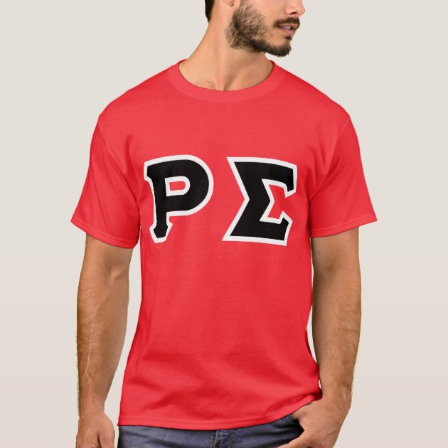 Red shirt with black letters Clearance