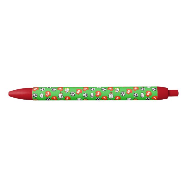 Red Shirts Pattern on a Football Pen (Front)