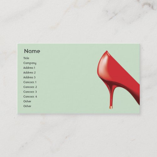 Red Shoe - Business Business Card Templates