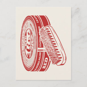 Red shoe polish postcard