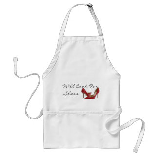 red shoe, Will Cook For Shoes Adult Apron
