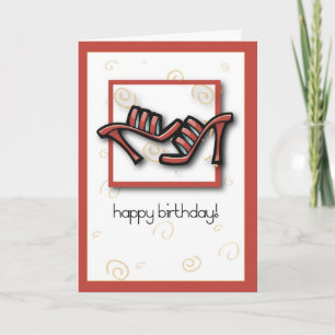 Red Shoes Birthday Card