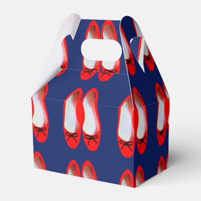 Red Shoes Favor Boxes (Front Side)