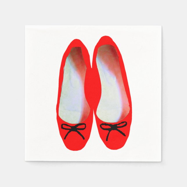 Red Shoes Paper Napkins (Front)