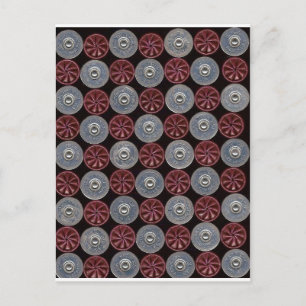 Red shotgun shells postcard