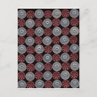 Red shotgun shells postcard