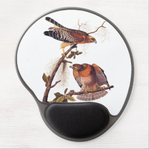 Red Shouldered Hawk Audubon Bird of Prey Gel Mouse Pad