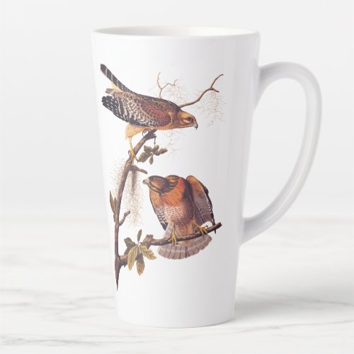 Red Shouldered Hawk Audubon Bird of Prey Latte Mug